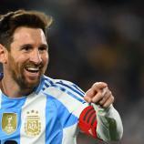 Lionel Messi erzielte einen Doppelpack. © APA/afp / LUIS ROBAYO