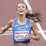 Nadia Battocletti strahlte bis über beide Ohren. © ANSA / KIYOSHI OTA