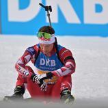 Ein österreichsicher Biathlet hat Schluss gemacht. © AFP / JOE KLAMAR