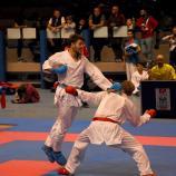 Florian Fischnaller (links) in Aktion. © KARATE MUHLBACH