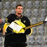 Jakob Rabanser, Goalie des HC Pustertal. © HCP / Iwan Foppa