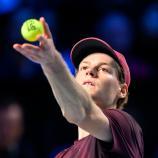 Jannik Sinner kämpft in der Wiener Stadthalle um den Titel. © APA / MAX SLOVENCIK