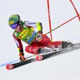 Julia Scheib liegt nach dem ersten Durchgang in Führung. © ANSA / GIAN EHRENZELLER