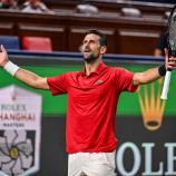 Novak Djokovic greift in Shanghai nach dem Titel. © APA/afp / HECTOR RETAMAL
