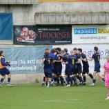 The Feldthurns players were extremely happy after Martin Dorfmann scored the 1-1 goal.