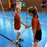 Exciting duels at the national badminton championships.