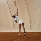 Verena Meliss greift mit den Rungger Girls an.