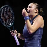 Amanda Anisimova steht im Halbfinale. © APA/afp / FAYEZ NURELDINE