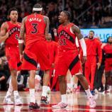 Brandon Ingram und die Raptors haben jeden Grund zu jubeln. © APA / ANDREW LAHODYNSKYJ