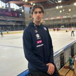 Damian Clara in der Bozner Eiswelle.