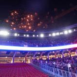 Die Rückkehr ins Camp Nou wurde auch mit einem Feuerwerk gefeiert. © APA/afp / LLUIS GENE