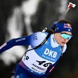 Dorothea Wierer geht in ihre letzte Weltcupsaison. © APA/afp / MARCO BERTORELLO