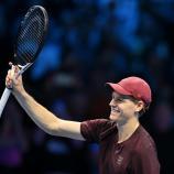 Jannik Sinner hat in Turin Grund zur Freude. © ANSA / Alessandro Di Marco