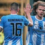 Max Reinthaler (links) gab sein Startelf-Comeback für 1860. © 1860 München