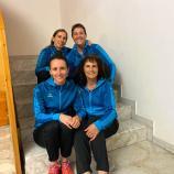 Passeiers Keglerinnen spielen bislang eine ganz starke Saison. Hinten von links Heidi Hofer, Ulrike Königsrainer, vorne von links Doris Libardi und  Renate Federer.