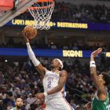 Shai Gilgeous-Alexander führte die Thunder zum nächsten Sieg. © APA / STACY REVERE