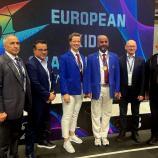 Sigune Stockner (3.v.l.) bei ihrer Auszeichnung in Athen.