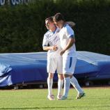 Thomas Piffrader und Justin Pfeifer (er traf zum Sieg gegen Gargazon) sind mit Bruneck auf der Erfolgswelle. © D. Laner