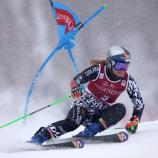 Alice Robinson kept her composure in the snowstorm. © APA / EZRA SHAW