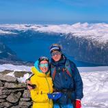 Biathlon-Star mit seiner Freundin.
