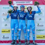 Das Podest der Herren mit (v.l.) Hannes Unterholzner, Daniel Gruber und Mathias Troger. © Ulrich Wilhelm