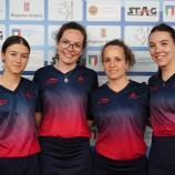 Dieses Quartett spielt für den ASC Auer in der Serie B: V. l. Pauline Kaufmann, Miriam Sattler, Martina Eheim und Greta Pichler.