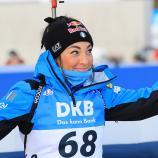 Dorothea Wierer wurde als Viertplatzierte bei der Flower Ceremony ausgezeichnet. © Pierre TEYSSOT