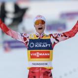 Johannes Lamparter feierte seinen 20. Weltcuperfolg. © ANSA / Geir Olsen