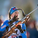 Lisa Vittozzi lässt den Massenstart aus. © APA / GEORG HOCHMUTH