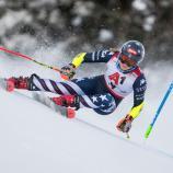 Mikaela Shiffrin greift im Finale an. © APA / GEORG HOCHMUTH