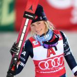 Mikaela Shiffrin beams in Semmering. © APA / GEORG HOCHMUTH
