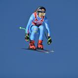 Sofia Goggia beweist aufsteigende Form. © APA/afp / FABRICE COFFRINI