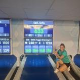 Sofia Saxl von den Fugger Sterzing stellte einen neuen Einzelbahnrekord von 633 Kegeln auf.