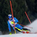 Alex Vinatzer schied wenige Meter vor der Ziellinie aus. © APA / EXPA/ JOHANN GRODER