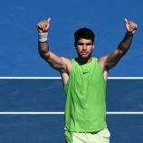 Carlos Alcaraz ist stark unterwegs. © ANSA / JOEL CARRETT