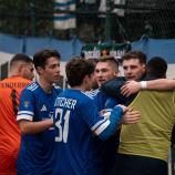 Der Teamgeist soll Obermais zu einem Heimsieg über Portogruaro verhelfen: Luca Tenderini, Samuel Villgrattner, Tizian Stecher, Alex Demetz, Manuel Brusco und Mamadou Ngom (v.l.). © P. Schwienbacher