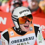 Domen Prevc gewann auch in Willingen. © ANSA / FABIAN STRAUCH