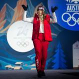 Eine der Fahnenträgerinnen: Anna Gasser © APA / GEORG HOCHMUTH