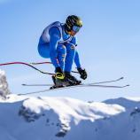 Giovanni Franzoni vermied einen Sturz auf spektakuläre Weise. © ANSA / JEAN-CHRISTOPHE BOTT