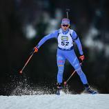 Lisa Vittozzi läuft sich für Olympia richtig warm. © APA/afp / TOBIAS SCHWARZ