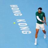 Lorenzo Musetti verlor das Finale in Hongkong gegen Alexander Bublik. © APA/afp / MAY JAMES