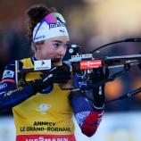 Lou Jeanmonnot, Star-Biathletin aus Frankreich. © APA/afp / OLIVIER CHASSIGNOLE