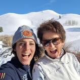 Maria Rosa Quario (rechts)  mit Tochter Federica Brignone.