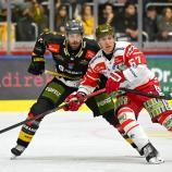 Markus Lauridsen (left, here against HC Bozen) is at the Olympics.