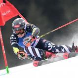 Mikaela Shiffrin zeigte gute Schwünge. © APA/afp / MICHAL CIZEK