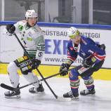 Robert Öhler & Co. zogen gegen Bregenzerwald und Laurin Liesch (r.) den Kürzeren. © M. Pattis