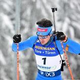 Tommaso Giacomel greift in Ruhpolding wieder an. © APA/afp / TOBIAS SCHWARZ