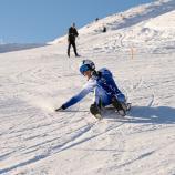 Daniel Gruber beim Rodel Sprint Slalom.