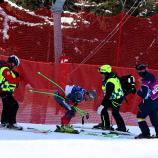 Daniel Hemetsberger musste am Donnerstag einen bösen Crash einstecken. © ANSA / ANNA SZILAGYI