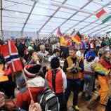 Das Fanzelt in Antholz ist bei Olympia natürlich mehr als nur gut besucht. © PIERRE TEYSSOT